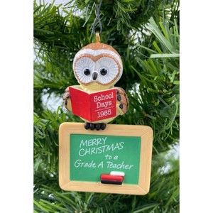 HALLMARK KEEPSAKE TEACHER OWL CHRISTMAS ORNAMENT